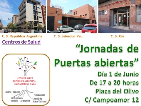 GVAclinic's tweet photo. 🏥👨‍🦳👩‍Els consells de salut Salvador Pau, Xile i República Argentina celebren una jornada de portes obertes per donar a conéixer la seua tasca

🗓 Dimecres, 1 de juny a les 17.00 h 

📌 Carrer Campoamor, darrere del Centre d'Activitats  L'Amistat 

✅T'esperem! https://t.co/sDY4iZugxk