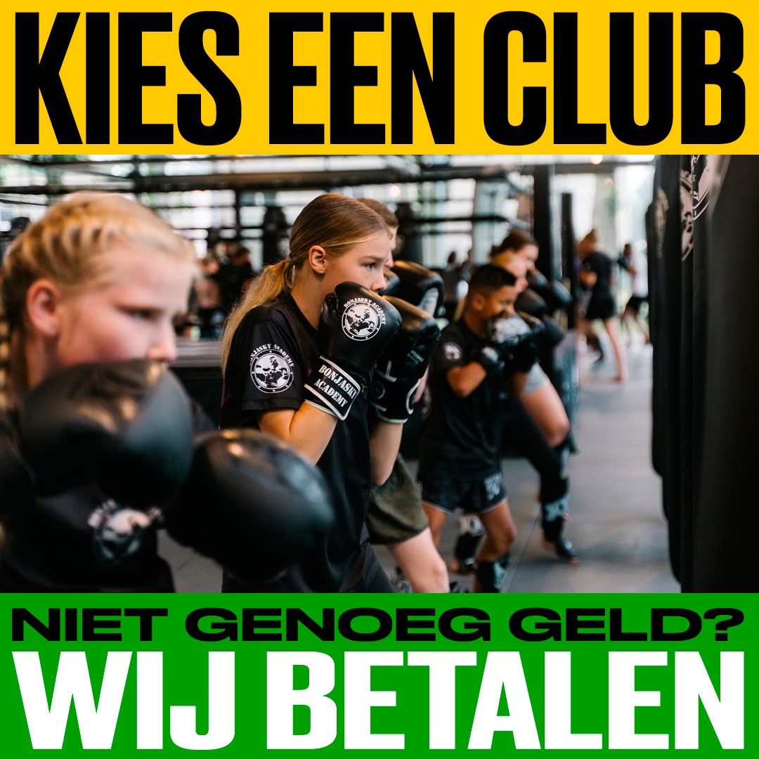 Geen geld voor kickboksen🥊 of zangles🎤? Wij betalen de contributie of het lesgeld. Vraag hulp: bel 088-8800888 of ga naar kieseenclub.nl. #kieseenclub