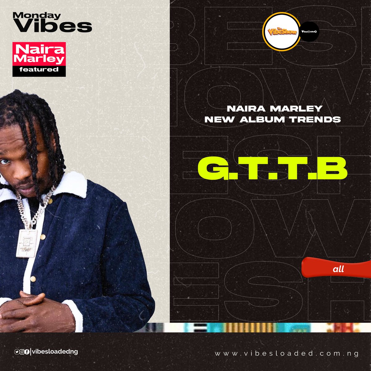 Vibes_loadedng's tweet photo. Only @nairamarley is allowed to Release an Album on a Monday. ... And that is why we call it a Monday Vibes...

Go check out new Album from Nigerian Music maker Naira Marley..
Let's  vibe and Have fun together....

#newsong #Nairamarley #vibesloadedng #vibes how #big23 #after23 https://t.co/e3s9hQVPRl