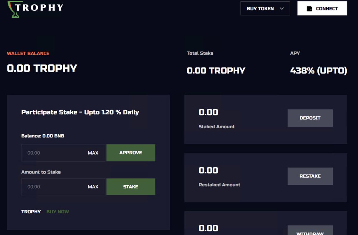 trophy_app's tweet image. Our Amazing Staking Platform has been setup.
Staking starting once we get 500 
$TROPHY Token Holders
Check out the platform
Stake.trphy.io
#stake #gem #crypto #BSC #ETH #BNB #Trophy