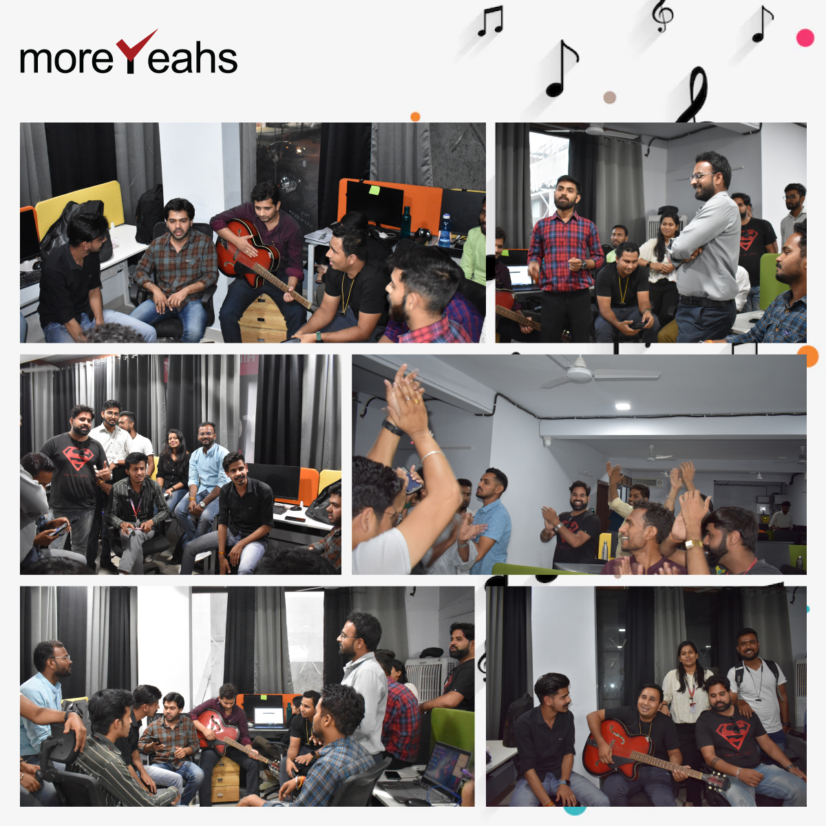 MoreyeahsInc's tweet photo. @MoreyeahsInc family believes that love those random unforgettable memories that make you smile always. ❤️
📸Check out our weekend jamming glimpses.

Heartily, 😍Thank you to everyone who makes the jamming more special and heartwarming.
. 
.
#moreyeahs #weekendvibes #fun #music https://t.co/CuCi853ILB
