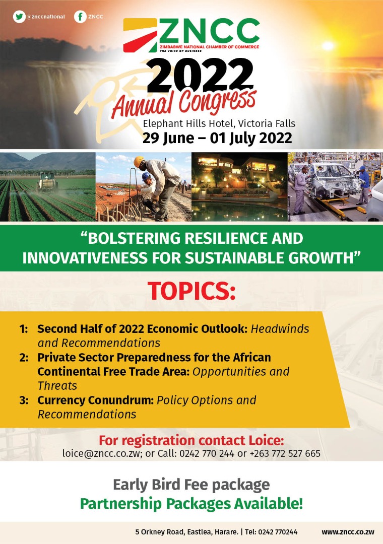 ZNCCNational's tweet photo. #MondayMood 
Our #AnnualCongress is a not to miss feature on our calendar!As we   draw closer bear in mind we have a great line up of topics,guest speakers &amp; #credible Awards for business entities!Watch this space &amp; lets #countdown together! #AllroadsLead to @elephanthillszw https://t.co/JezUB2zPFA