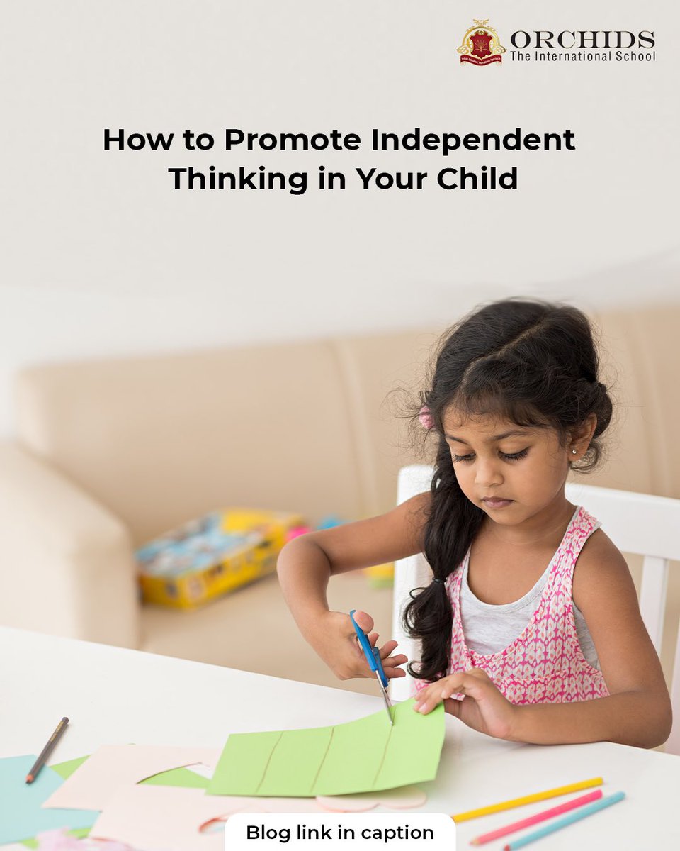 Orchids_School's tweet photo. Promoting independent thinking in children is essential. In this blog, we have mentioned 10 ways to promote independent thinking in children.

Click the link to read more: https://t.co/jOjep6uVNz

#orchidsinternationalschool #child 
#parenting #blogstyle #blogger #blogs #blog https://t.co/kBxX6WJMAk