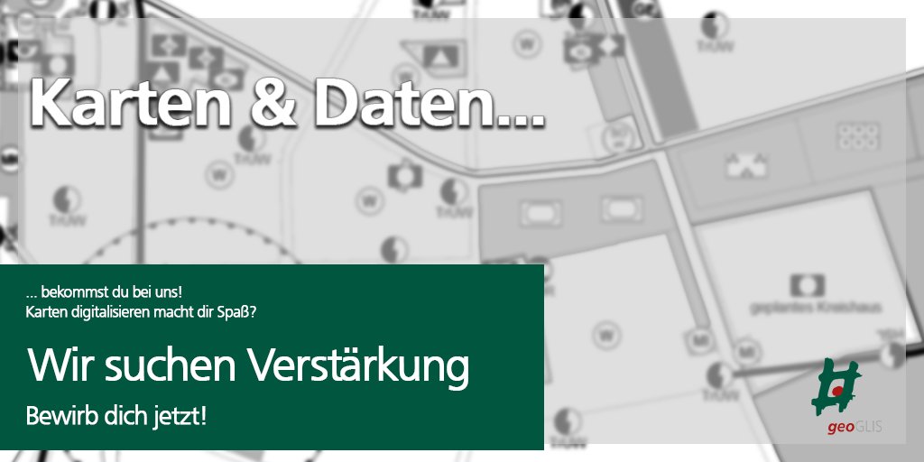 Möchtest du Teil des geoGLIS-Teams werden? - wir suchen Kolleg:innen (m/w/d) für die Digitalisierung von Plänen!

Infos unter - onmaps.de/karriere.html

#karriere #jobs #stellen #maps #karten #wirliebenkarten #wirsuchendich #bewerbung #eckernförde #schleswigholstein #Xplanung