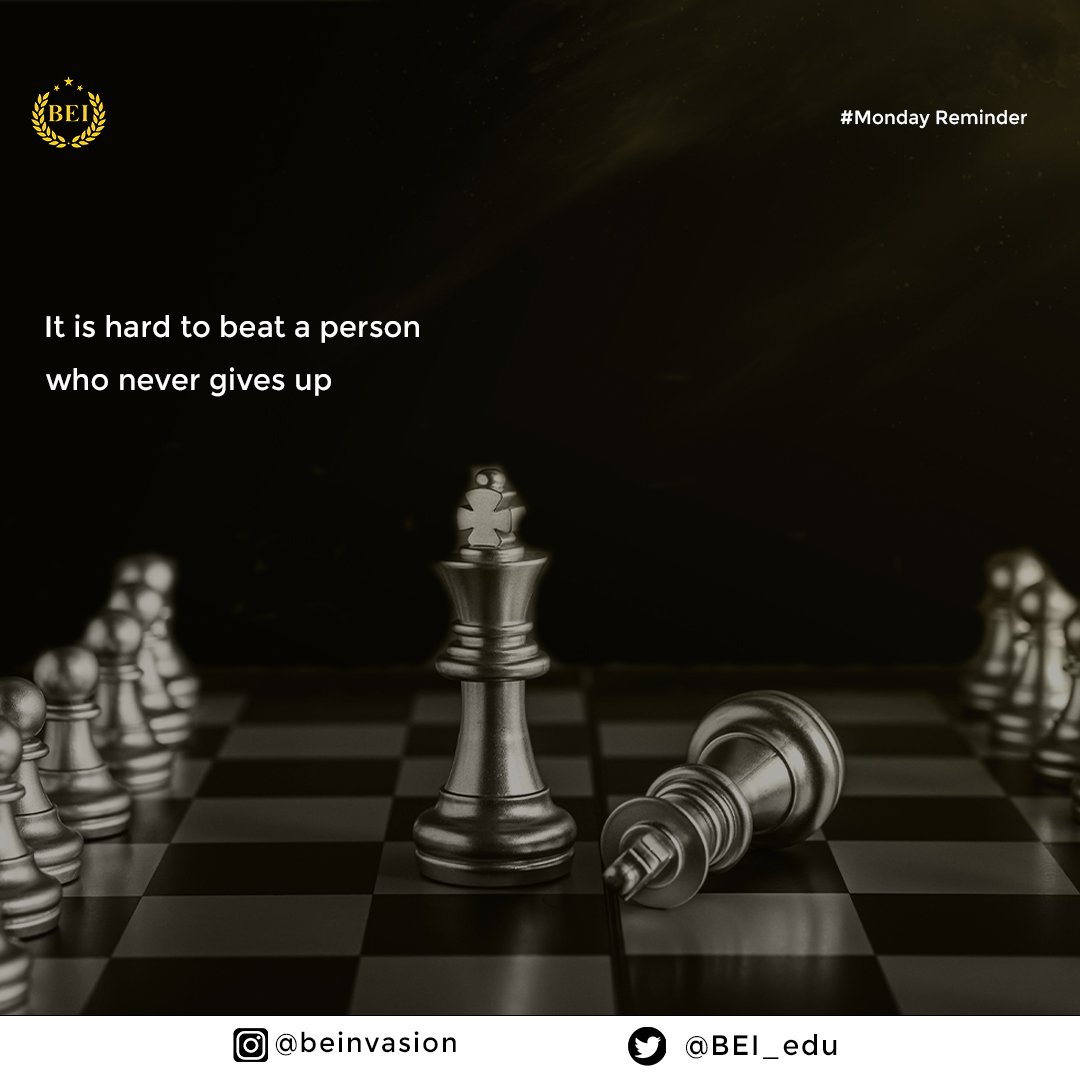 BEI_edu's tweet photo. There's no chance, no destiny, no fate, that can hinder or control the firm resolve of a determined soul.

#MondayMotivation #Stayfocused #Positivity #NeverGiveUp https://t.co/pYeIOrpqPp