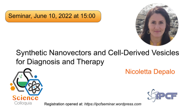 CnrIpcf's tweet photo. Il prossimo seminario di #ScienceColloquia verrà tenuto dalla Dr.ssa Depalo, ricercatrice della sede di #Bari, che ci parlerà della sua attività nello sviluppo di #nanocarriers per applicazioni diagnostiche e terapeutiche.
Vi aspettiamo! https://t.co/xamt2bDeEF