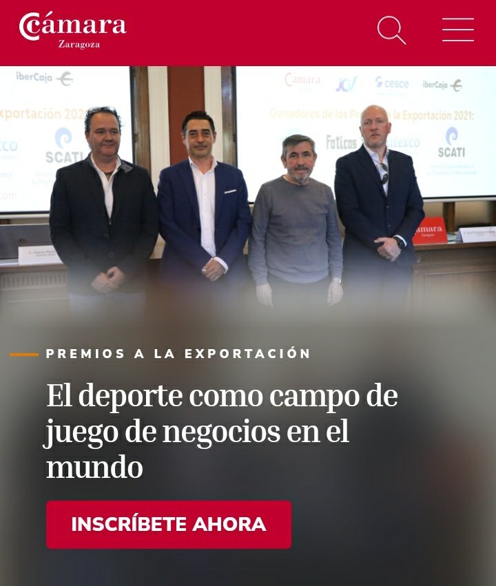ZaragozaCFF's tweet photo. 👉 Desde las 13:00h estaremos en @camarazaragoza con la mesa redonda "El deporte como campo de juego de negocios en el mundo"

👉 Asisties nuestra directora de marca, @enuviala 

Inscripciones online: https://t.co/nRPEgEzuiR

#ZaragozaCFF💙 https://t.co/FSRswBLNKb