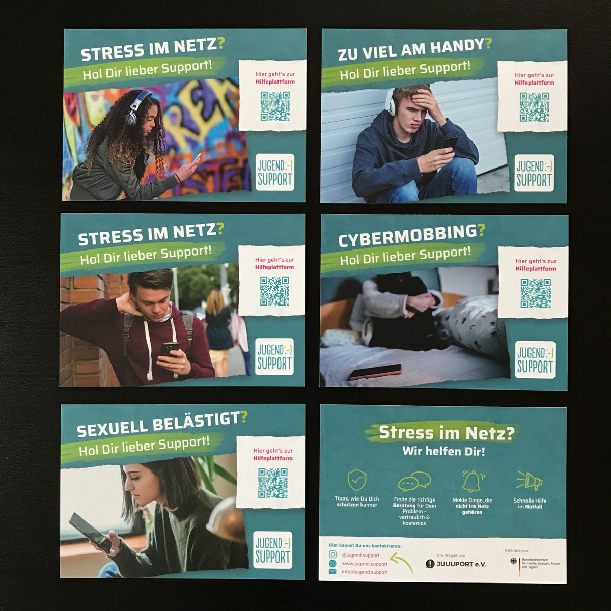 jugend_support's tweet photo. ✨Für #Schule &amp; #Jugendarbeit✨
Kennt ihr schon die Flyer von https://t.co/HWAcQ2Un1W? Per QR-Code gelangen Jugendliche direkt auf unsere Rat- und Hilfeplattform. 
Das #Infomaterial kann kostenlos per Mail bestellt werden👉info@jugend.support
Mehr Infos: https://t.co/jMAaxSlfyq https://t.co/Z2Hye8Y9go