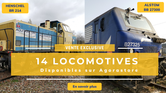 Agorastore's tweet photo. 🚆 VENTE EXCLUSIVE 

➡️La rareté des produits d'occasion sur le marché combinée aux délais de livraison allongés des machines neuves font pression sur le secteur.

➡️ Agorastore met en vente 12 locomotives Alstom BB27300 de son client SNCF.

#alstom #locomotives #ferroviaire https://t.co/AwPM7nv74D