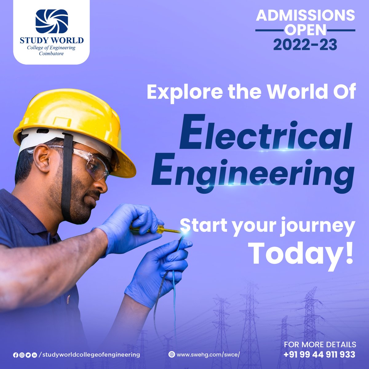 StudyWorldGI's tweet photo. Enroll in the #topcollege for #EEE!
Choose the active #learning environment at #StudyWorldEngineeringCollege. Job-ready EEE #UGprogramme. 100% #placement. Hands-on learning, industry exposure, research-based study, extra-curricular activities &amp; more. 
Apply now!

#admissionopen https://t.co/sq0Ry96lyt