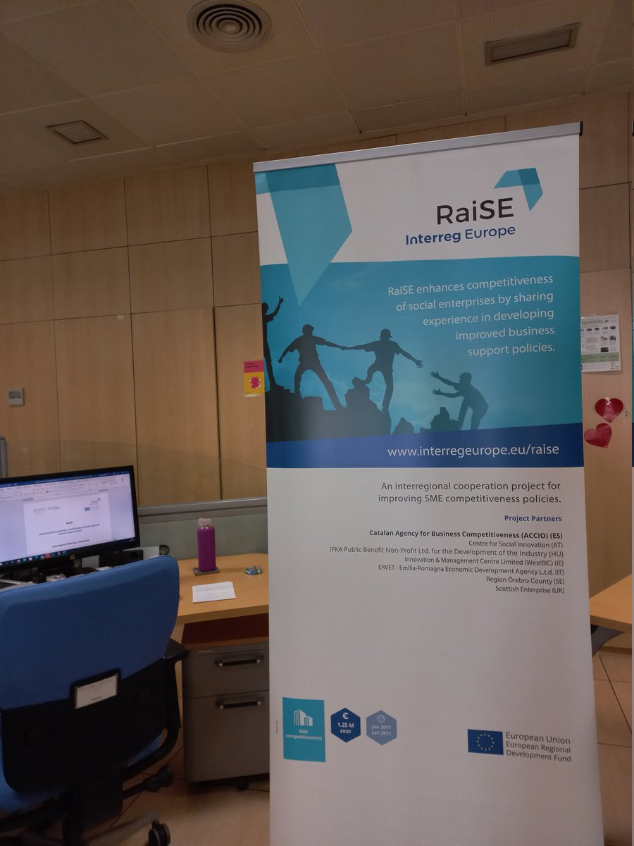🙌Getting ready for the interregional meeting in Barcelona next week! Let's RaiSE this project all together for the last time 😉 #socialeconomy #Interreg