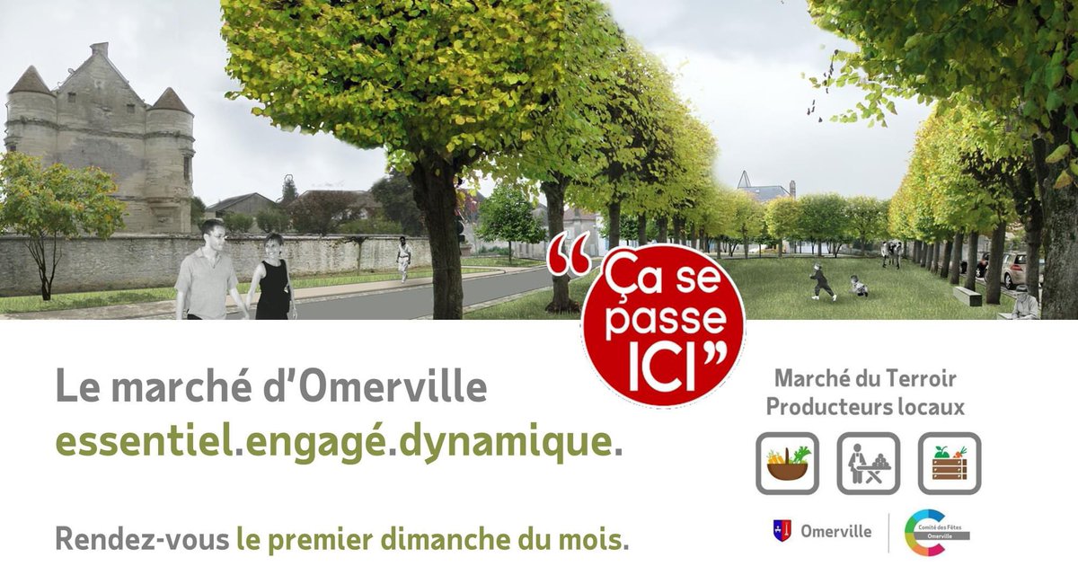 Omerville_Vexin's tweet photo. Marché des producteurs et artisans locaux sur #Omerville #vexin #valdoise #marchelocal https://t.co/WuVQzm3AzV via @valdoise https://t.co/HYeowE6hZw