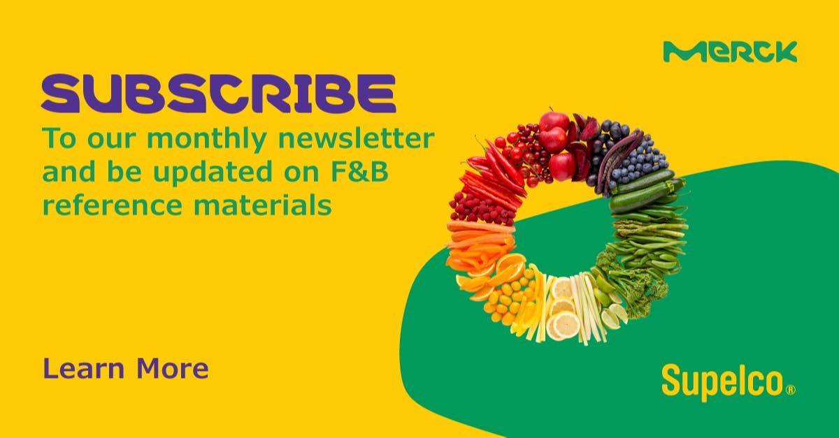 SFaudais's tweet image. Hello Food and Bev Tester! Searching for the right reference standard for your analysis? Never miss out on our monthly updates on new reference materials and applications. Sign up for the newsletter now. #foodtesting #beveragetesting #TeamMerck bit.ly/3O0xoTV