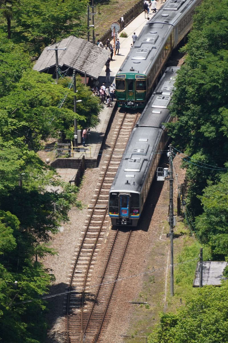 yanagi185's tweet image. 5月28,29日
#Remember2000  #ワープ高知
2000系のしまんと幕最高でした