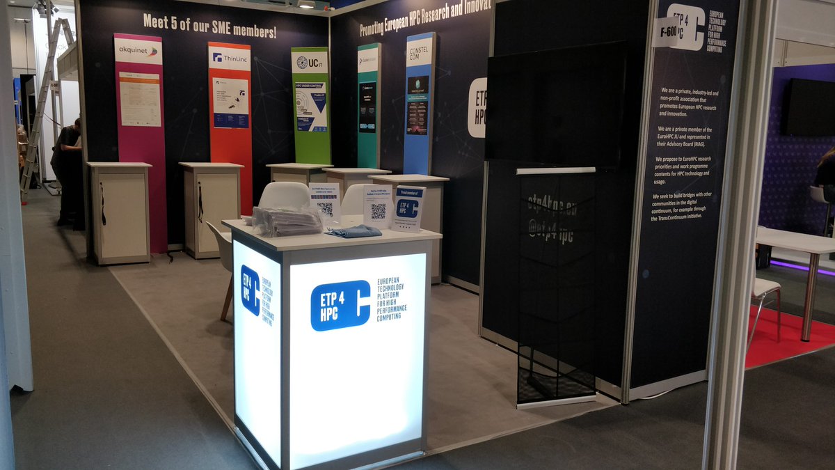 Etp4HPC's tweet image. Booth almost ready at #isc22
See you later with our coexhibitors @akquinet @ThinLinc @UCit_HPC #ClusterPower @ConstelCom