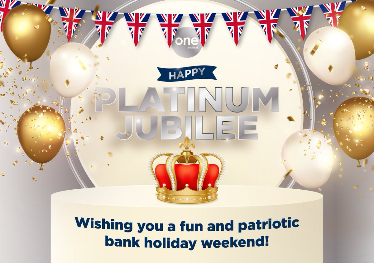 One_Digital_UK's tweet photo. Let's hope the sun shines and fun is had by all. 🎉🥂🇬🇧 https://t.co/kePz8Ik8Gt