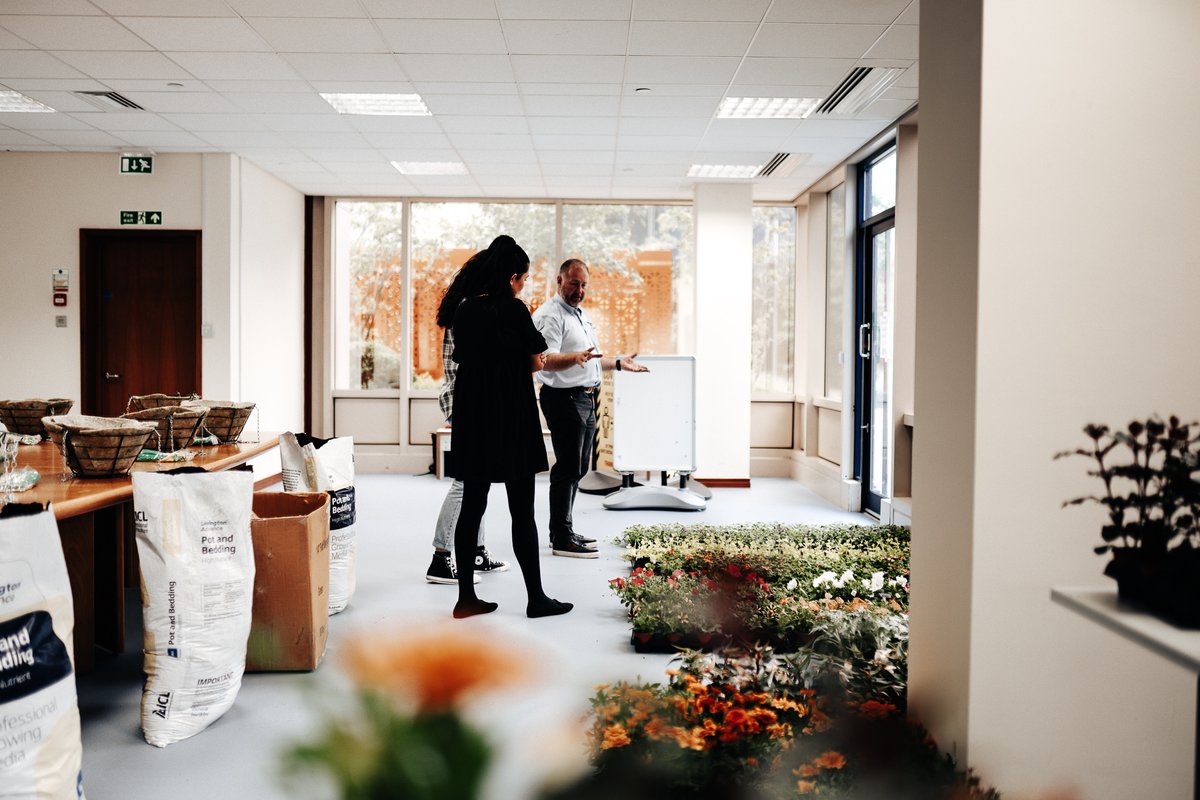 Last week we held flower arranging workshops to celebrate this year's Manchester Flower Show. Occupiers were able to create their very own Basket of Blooms to take home and enjoy.