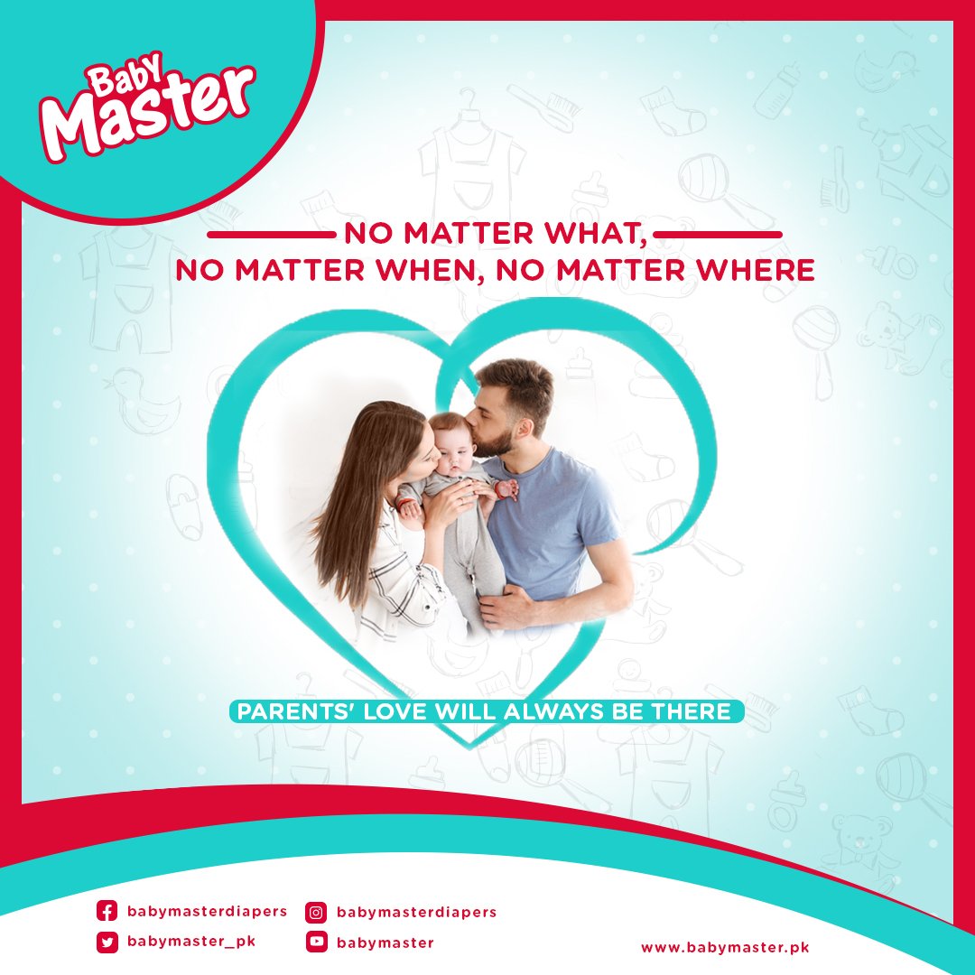 babymaster_pk's tweet photo. Everything in this world can change, but parents’ love for their children remains constant.
#BabyMaster #PakistanFirstBabyDiaper #BestBabyDiaper #PakistanBestDiaper #BestDiaper #ZandJ #Kids #Toddlers #Babies https://t.co/kHlqNWrXUI