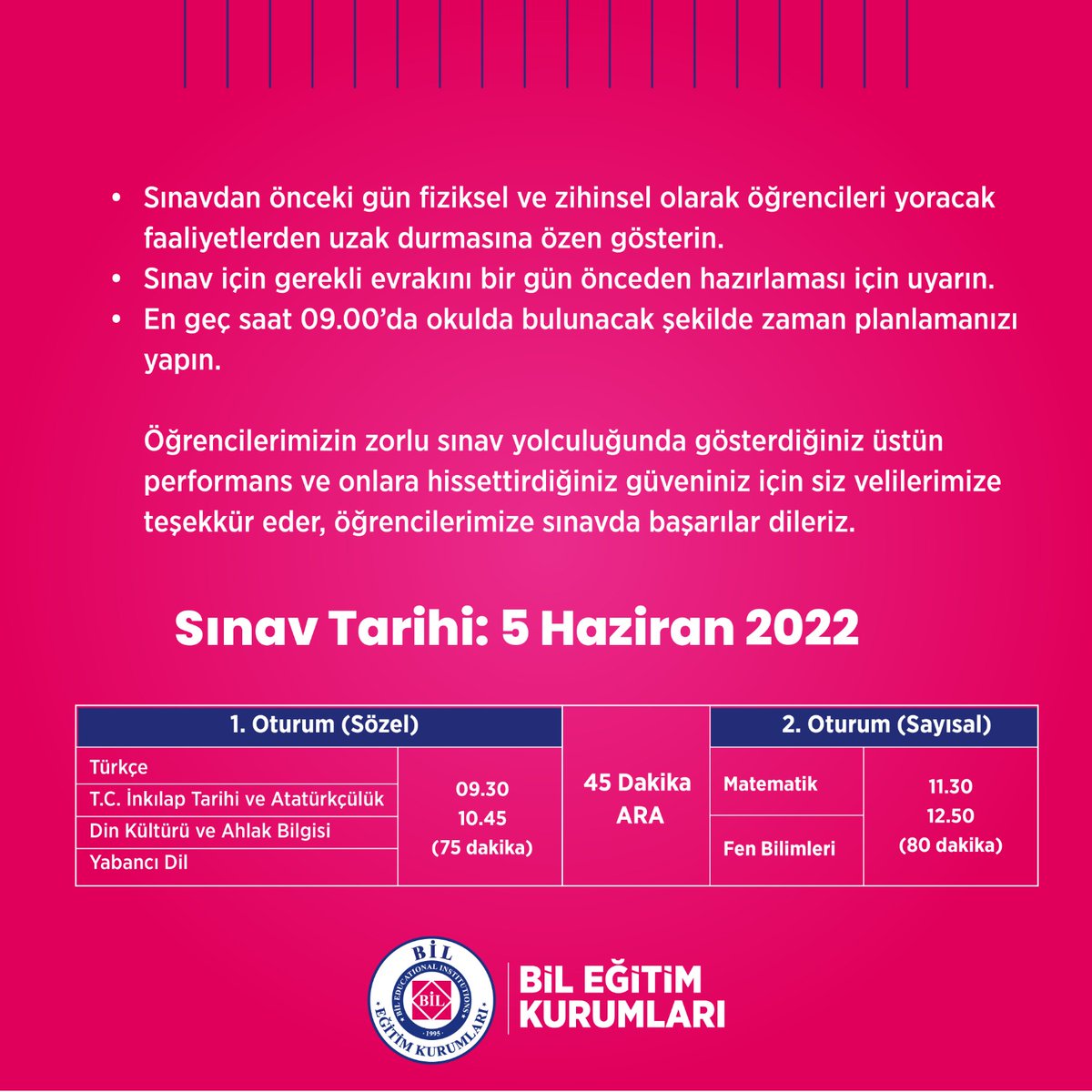 LGS VELİ BİLGİLENDİRME Kılavuzu yayınlandı!
#lgs2022