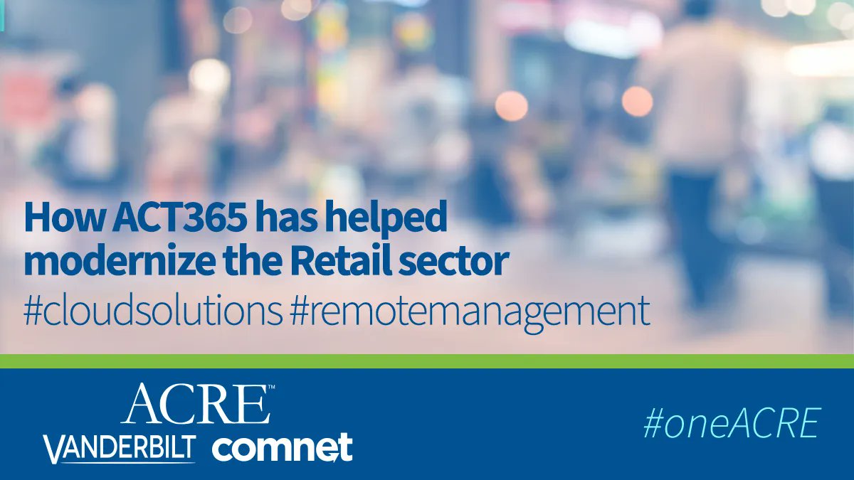 VanderbiltInd's tweet photo. #retailers have to combine #videocontrol and #accesscontrol intelligently in order to remain #competitive to modern-day demands https://t.co/O2N4wC5Uat
#cloudbased #accesscontrolsystem #videomanagement #act365 #OneACRE Tobias Olofsson https://t.co/npCNKIYHW0