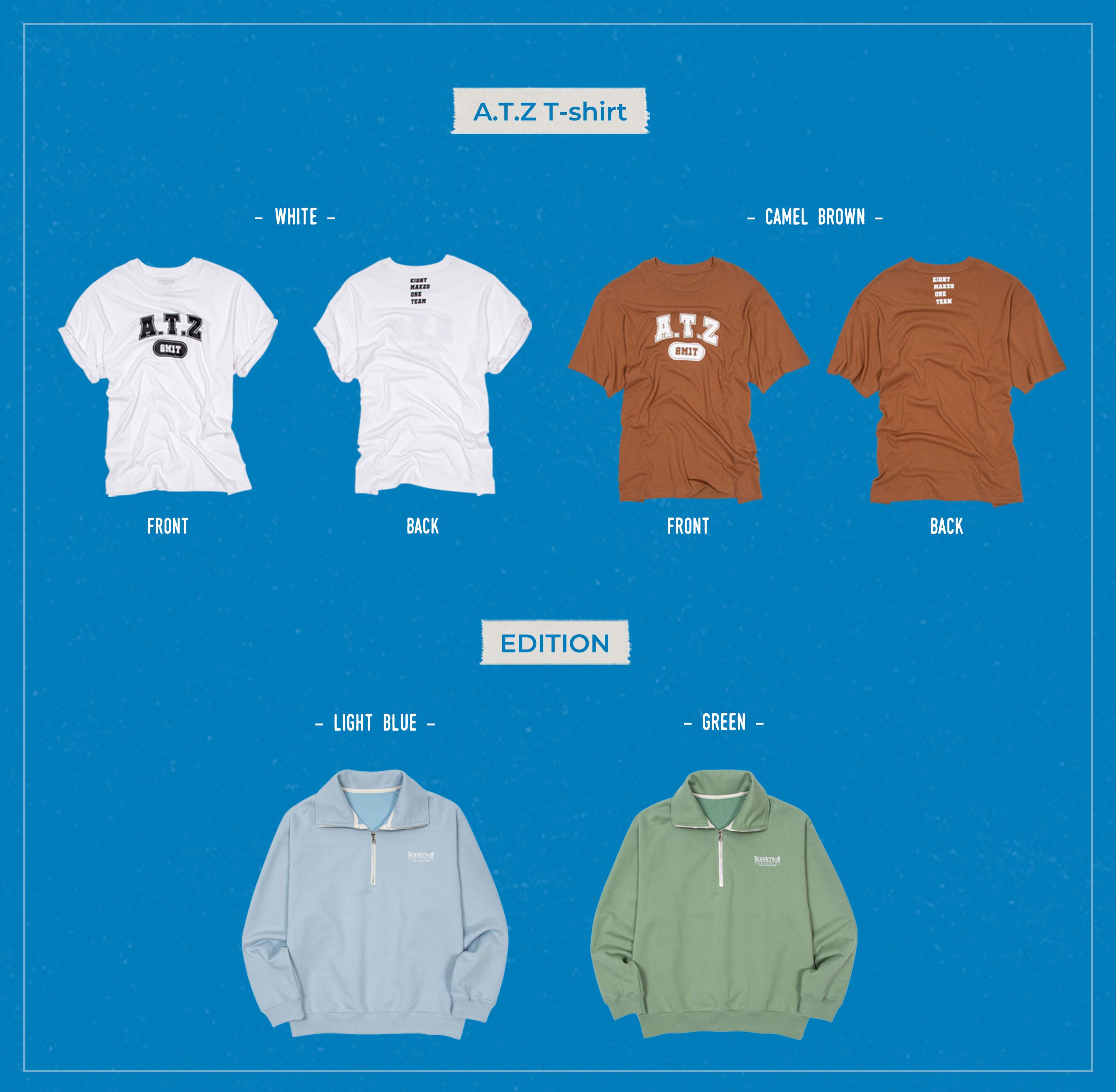 ATEEZ - Logo Raglan T-Shirt [Wonderwall Edition X] - K PLACE