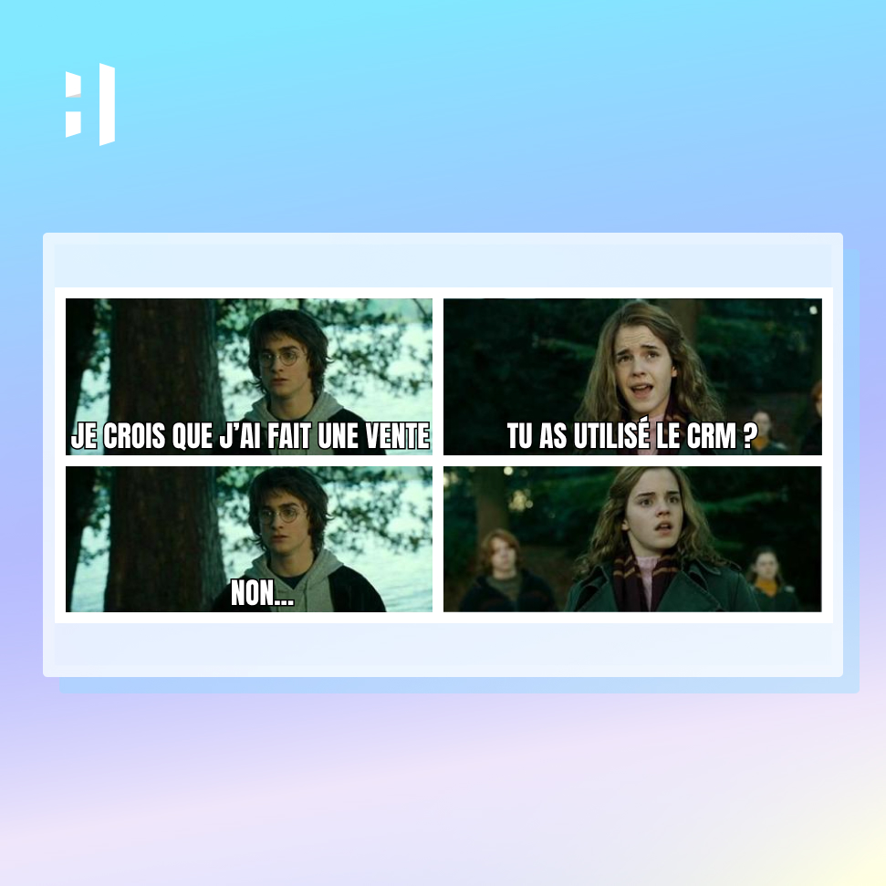 Oups... La boulette. Conclure une #vente sans utiliser son #CRM c'est comme faire un match de quidditch sans son balai Harry ! #sales