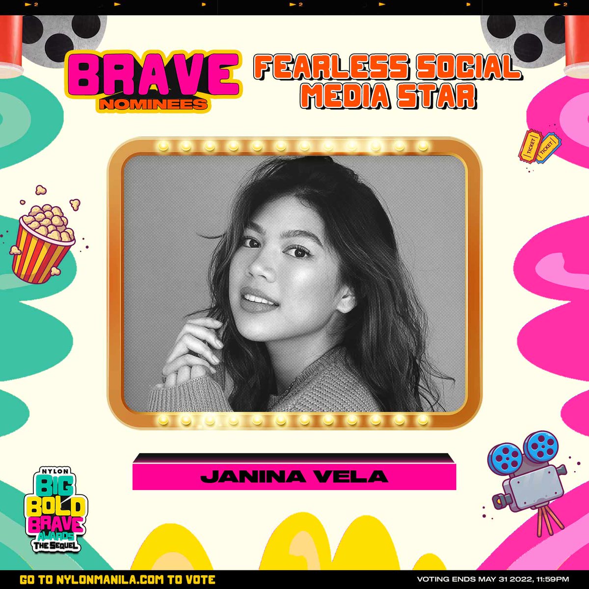 JVPUpdates's tweet photo. We only have 1 day left to vote, #Velafam! Please vote for Janina Vela as much as you can. VOTE, REFRESH THE PAGE, AND VOTE AGAIN! 💗
🔗: https://t.co/hIMRsYRWkM
(c) Nylon Manila https://t.co/Lr9vrbeg1Y