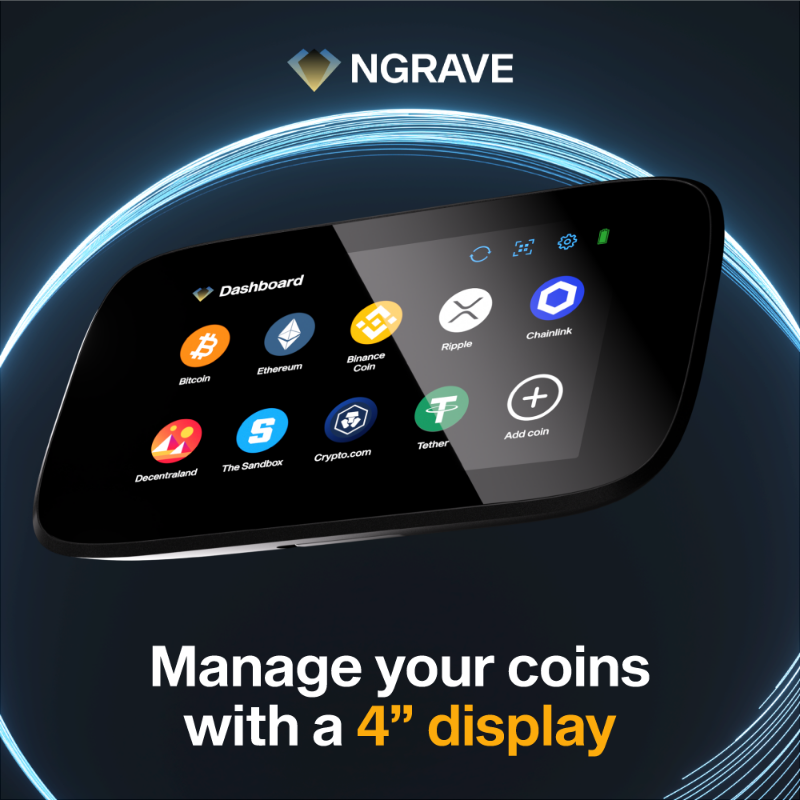 NGRAVE on Twitter "The Ultimate Cold Wallet for your crypto. 🧊 100