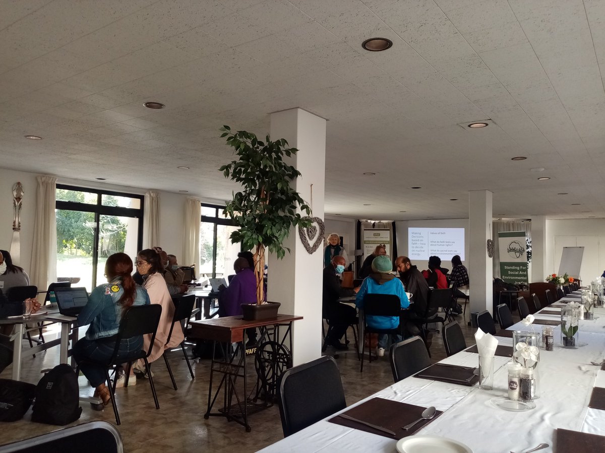 SAFCEI's tweet photo. Today is our first day of the three-day #GreenConnection Legacy Programme Workshop, an advocacy skills building workshop. Over the next three days, we will be learning about the #legacyprogramme, nuclear energy challenges, media & advocacy and environmental justice advocacy. https://t.co/9UUCBaVaS1
