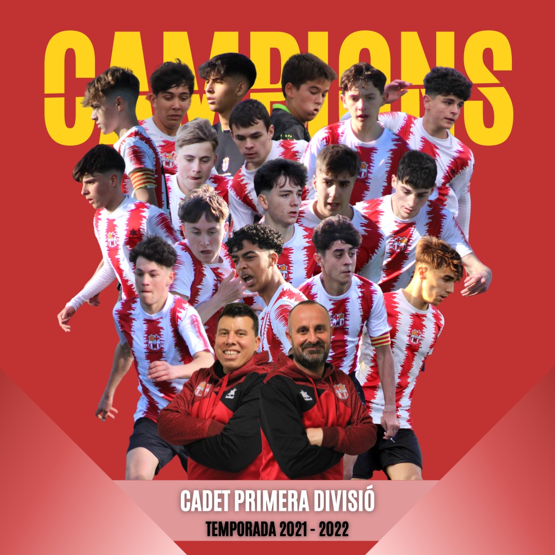 FCCardedeu's tweet photo. 🏆 EL CADET A, CAMPIÓ DE LLIGA

🤩 Premi a la gran temporada de l'equip de Marcos Macías i Marc Genis, que ho han donat tot per obtenir el premi!

💥 Amb aquesta primera posició, el club assoleix per primer cop l'ascens a Cadet Preferent.

🔴⚪ Sou part de la història del club! https://t.co/oIJUwozJ3k