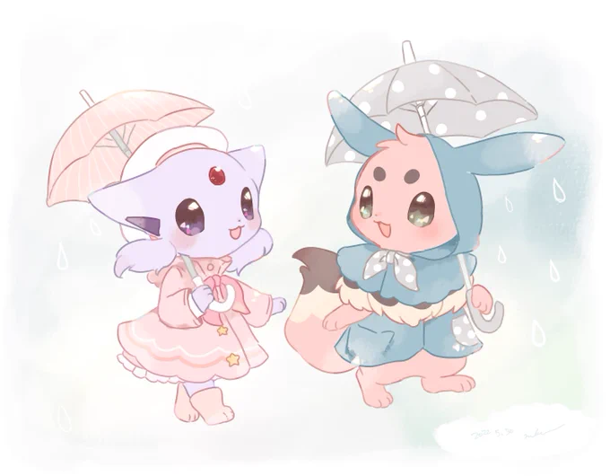 もうすぐ雨が止みそうですぅ! 