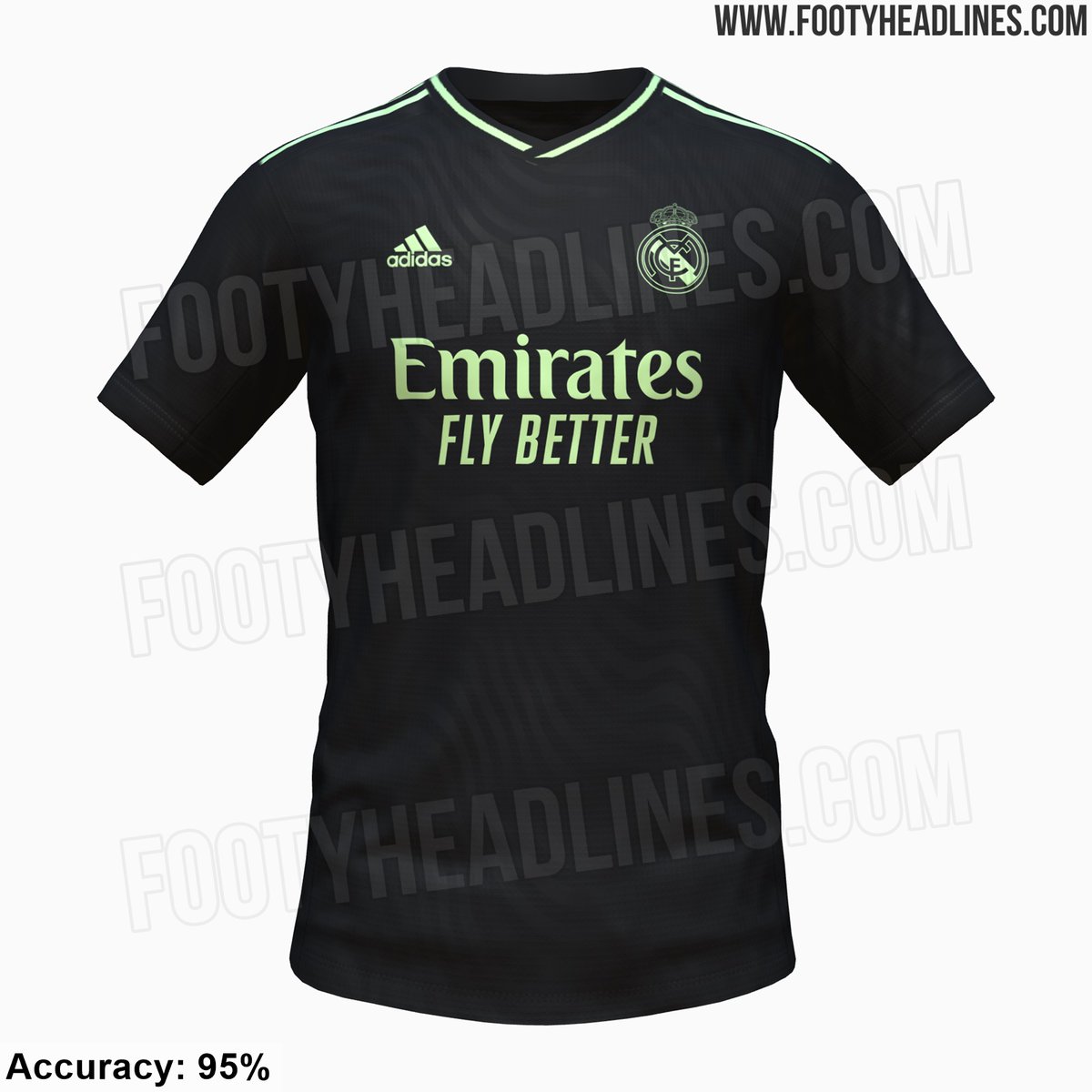 MadridXtra's tweet photo. 🚨| Real Madrid 3rd kit 2022-23.

⚫🟢 @Footy_Headlines https://t.co/2hB4F0u5sC