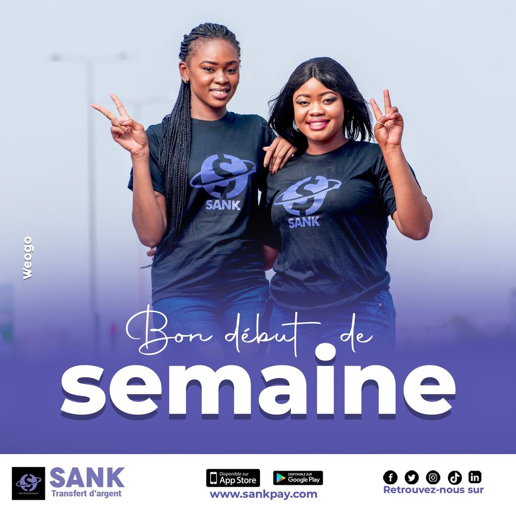 Sankpay's tweet photo. Bon début de semaine avec Sank !!!

Téléchargez l'application mobile Sank sur Play store https://t.co/pQ10MBhvaL et App store https://t.co/Od0gWgks41

Visitez nous sur https://t.co/7R1RIcKtQd https://t.co/3luyweq9Ux
