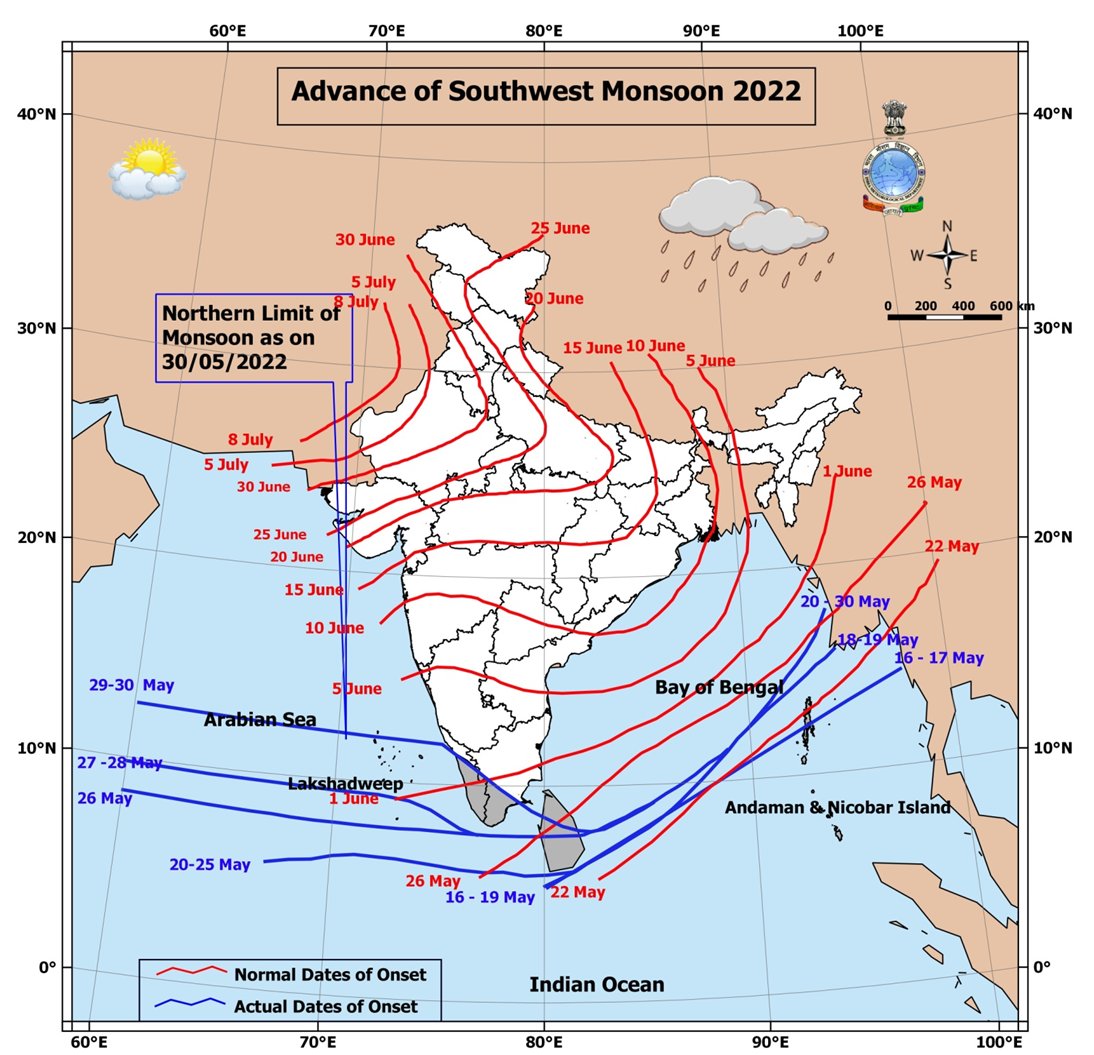Indiametdept's tweet photo. over Southeast Bay of Bengal on 31st May and south Andaman Sea on 02nd-03rd June, 2022. Fishermen are advised not to venture into these areas. https://t.co/yG0sqdpZJd
