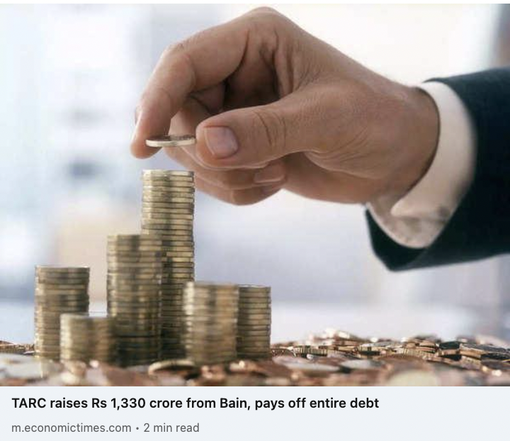 phoenixlegal's tweet photo. #PhoenixLegal advised TARC Limited, a public listed company &amp; one of the leading #realestate developers, on raising an amount of INR 1,330 crores from a fund of Bain Capital, through issuance of secured, redeemable #nonconvertible #debentures.
https://t.co/BjbJNciZPa #fundraising https://t.co/Mg4FpGkBXQ
