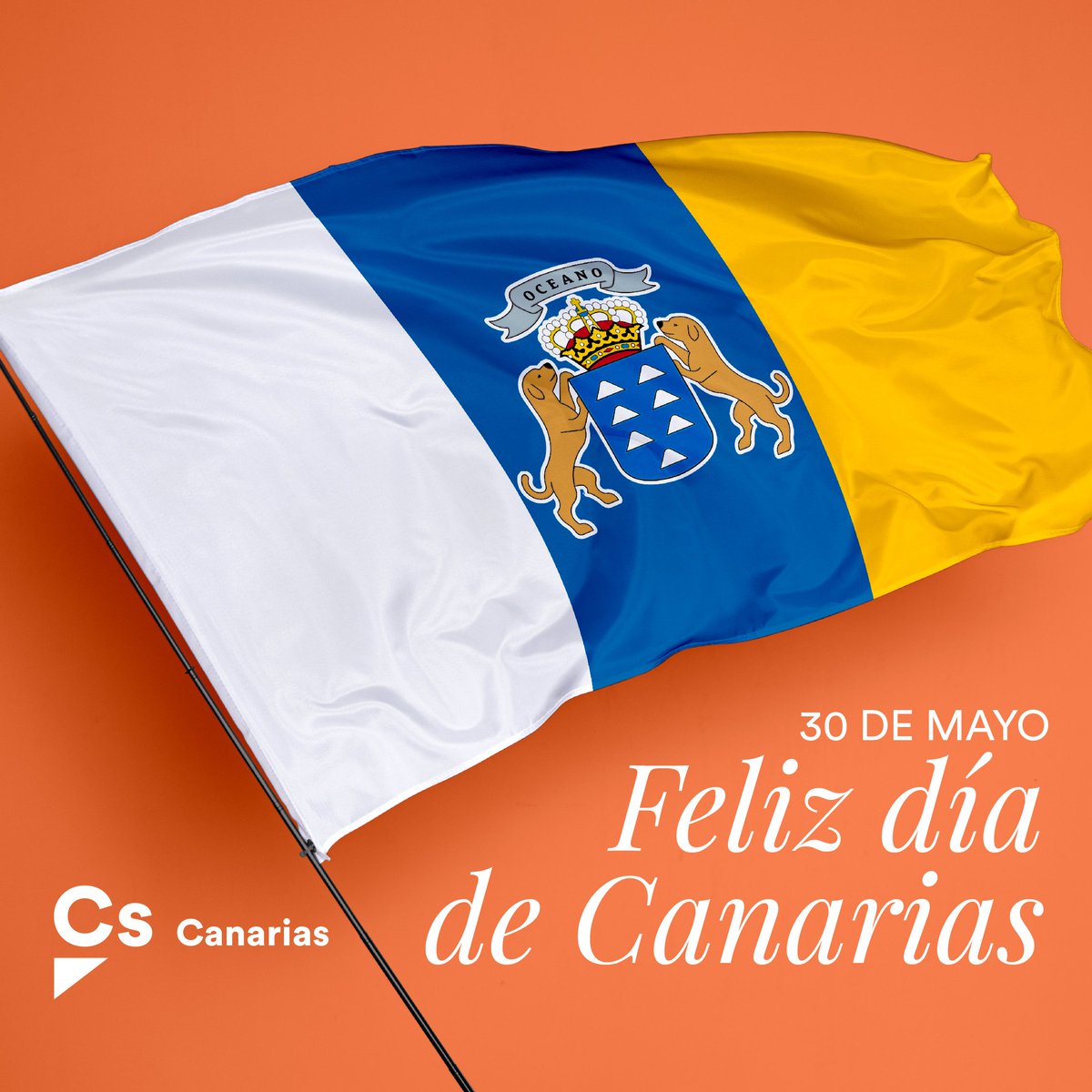 CsCanarias's tweet photo. 🤍💙💛 Hoy celebramos el Día de Canarias. 

Celebramos que somos un archipiélago único, 8 islas maravillosas, nuestra cultura, nuestras tradiciones...

Un día para sentirnos orgullosos de quienes somos.

¡Feliz #DíadeCanarias 🇮🇨! https://t.co/hXj1JMmWkF