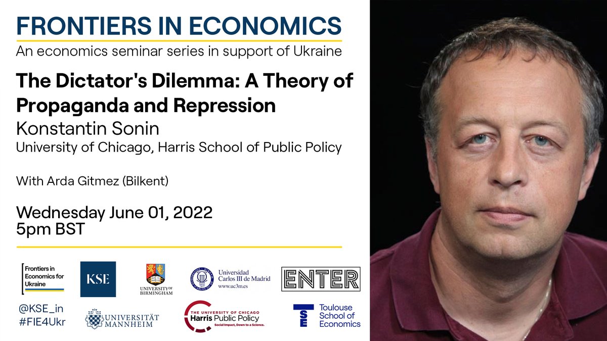 kse_in's tweet photo. @k_sonin has studied dictatorships for 20 years &amp; knows their effects first hand.  He is also a member of @kse_ua's International Academic Board.  Join us Wednesday!

https://t.co/uwsFYIE6lJ
(Passcode: 713467)

@HSG_UChicago https://t.co/2OJT91cMqz