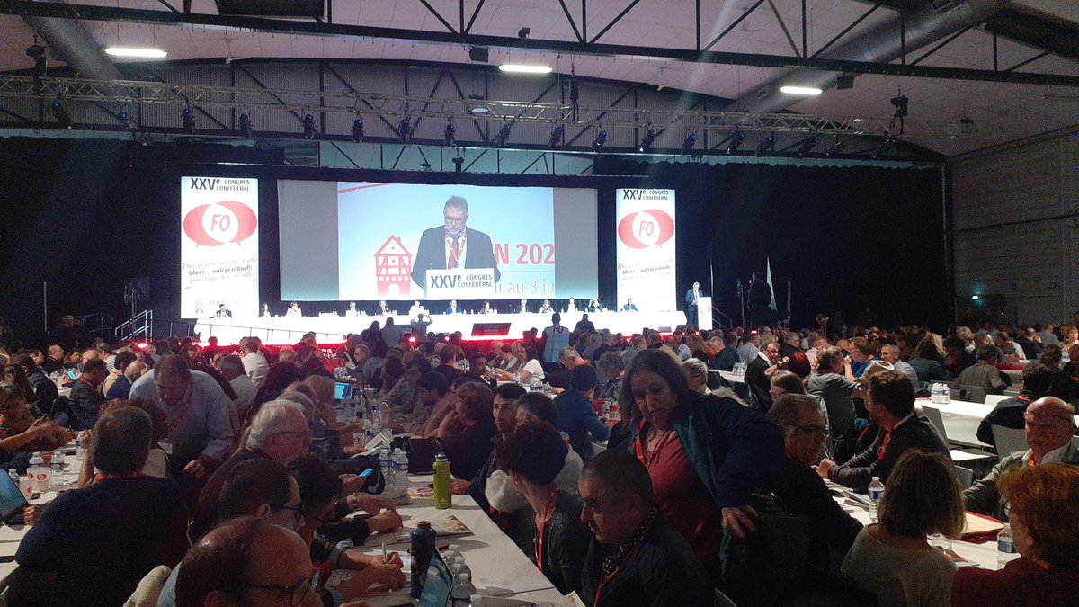 Congrès confédéral FO Rouen 2022 : jour 1.
Un zénith plein comme un œuf pour accueillir 3000 camarades réunis pour porter les revendications des salariés du public et du privé !