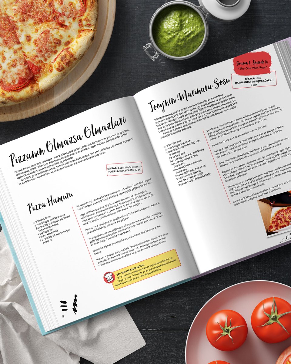 🍕 Friends dizisinde pizzanın rolü büyük.

🍅 Bu yüzden biz de Joey'nin marinara sosunun tarifini sizlerle paylaşıyoruz.

❤️Friends Resmi Yemek Kitabı'nı lansman özel fiyatıyla satın almak için: mabbels.com/products/frien…