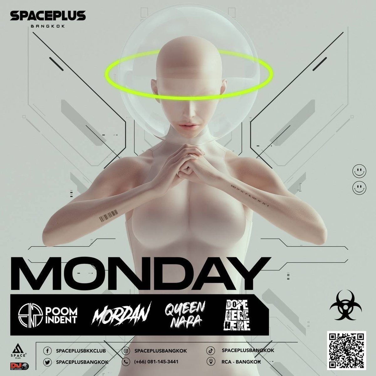 Happy Monday. Don’t 
Worry Friday is coming
 
💃 Walk in before 19:30 PM
             (limited table)

 💃 Walk-in ได้ก่อน 19:30 น. 
            (โต๊ะมีจำนวนจำกัด)

RESERVATION &amp; MORE INFO 
🔻🔻🔻🔻🔻🔻🔻🔻🔻
LINE : lin.ee/kFYT4GV
LINE ID : @spaceplusbkk

#Spaceplusbkk