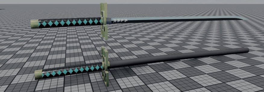 ASlayerHeritage's tweet photo. The swords for the mist breathing and the insect breathing…👀 https://t.co/MM67b5KodU