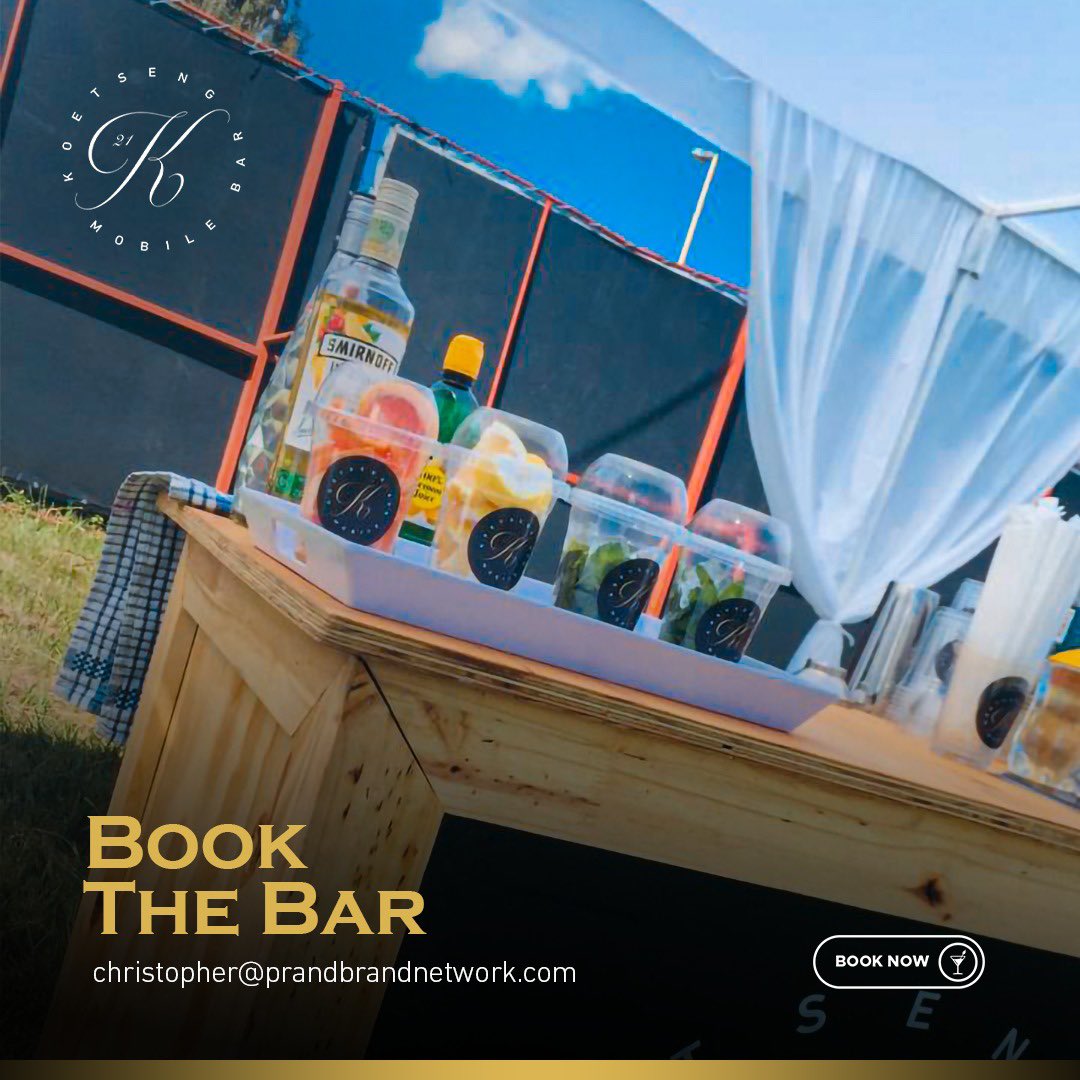 KoetsengBar's tweet photo. A new month is dawning on us. We are ready to serve your guests mouth watering cocktails at your events. Book our bar now and let us help you create memories!

Experience the excitement!

#KoetsengMobileBar #DrinksOnWheels #ServedCold https://t.co/XgN95L4gYl