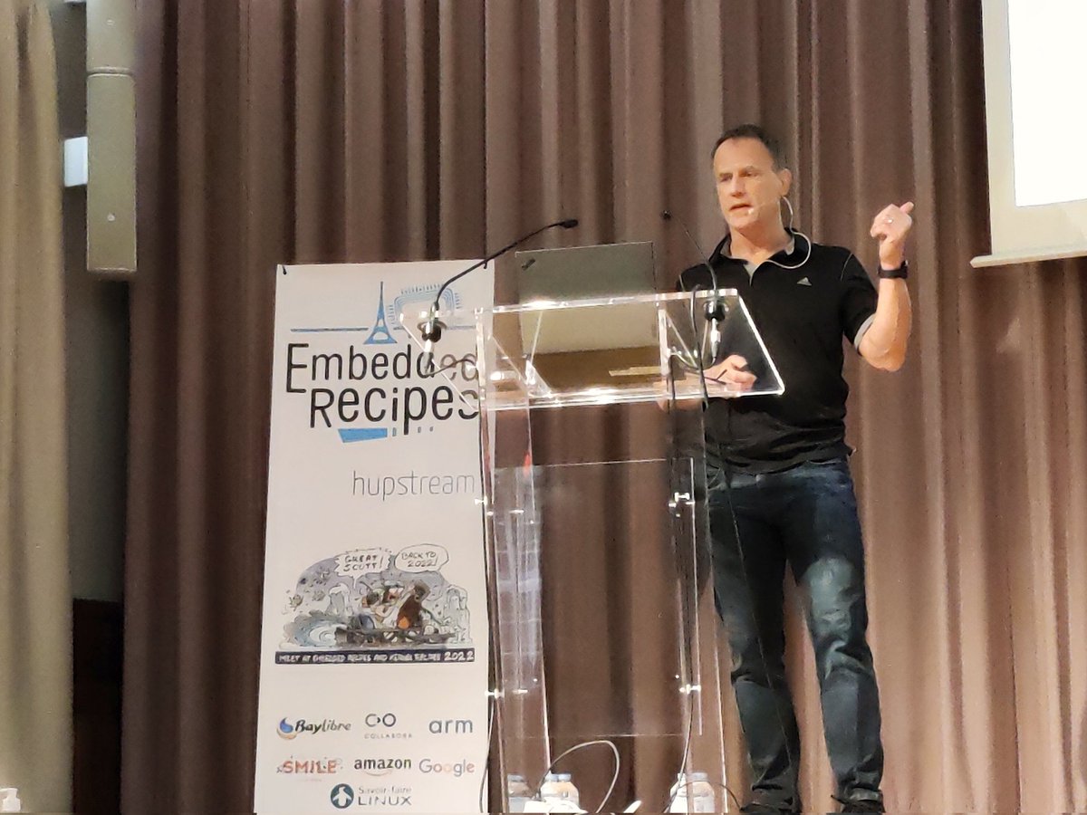 ChrisBlaess's tweet photo. Steven Rostedt : "Tracing on Embedded Boards"
#EmbeddedRecipes2022 https://t.co/N7PBGzciaQ