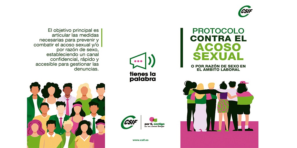 #CSIF Informa: Protocolo contra el acoso sexual o por razón de sexo en el ámbito laboral.
Consulta nuestro tríptico informativo en: csif.es/contenido/naci…
#TrabajandoPorLaIgualdad