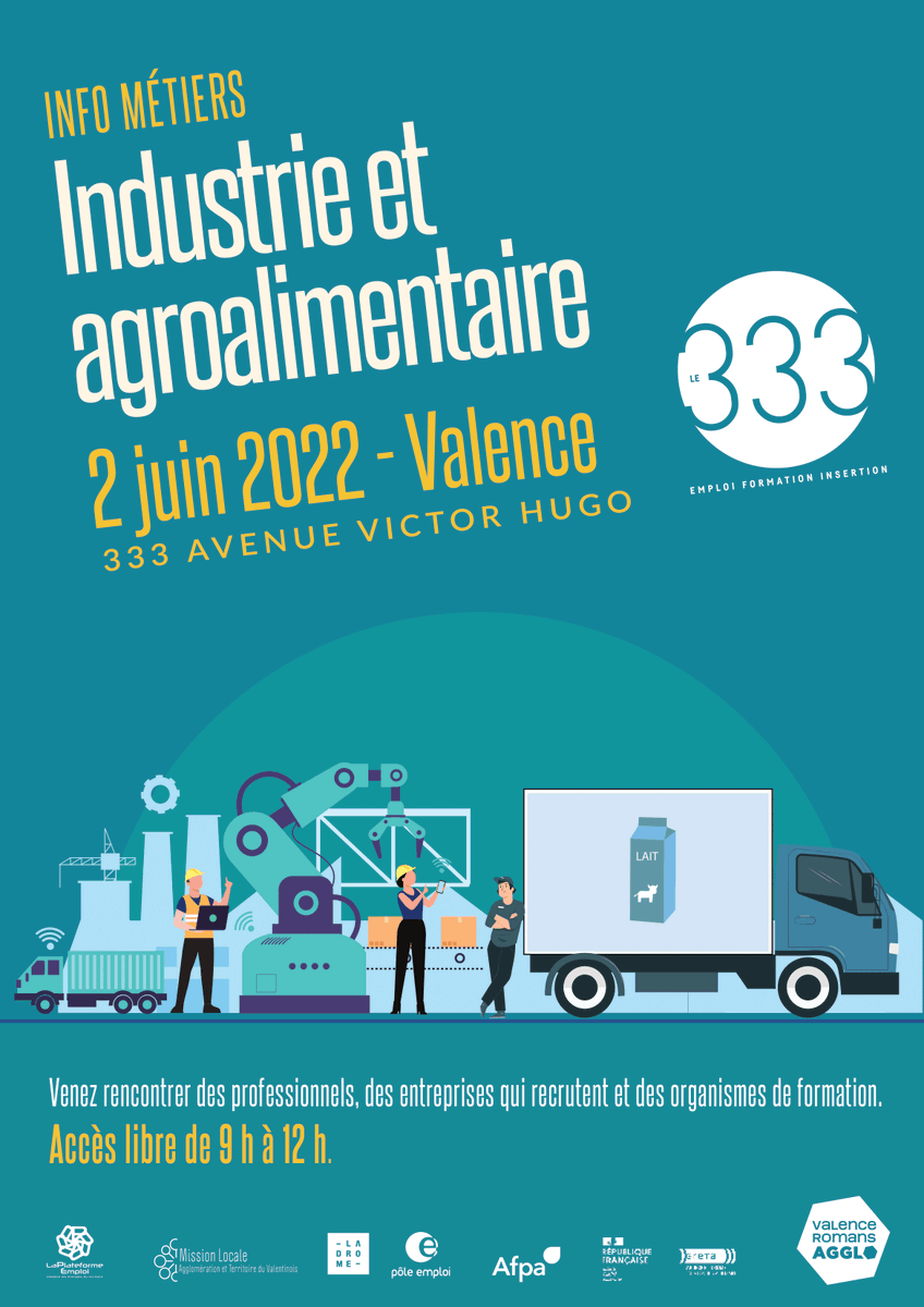 mlatv_'s tweet photo. RDV CE JEUDI AU 333 !  🔽🔽🔽

📅 Jeudi 02 Juin 2022 

🕐 De 9h00-12h00

📍 Dans les locaux du 333 - 333 Avenue Victor Hugo 26000 Valence

#mlatv #missionlocale  #drome #poleemploi #recrutement #evenement333 https://t.co/gJddAWDQiT