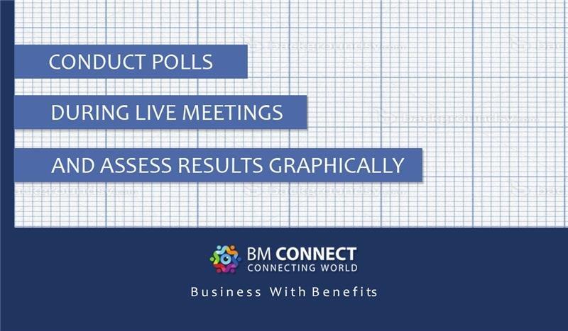 BM_Connect's tweet photo. Execute real-time online polls during ongoing web conferences. Get unambiguous response of attendees through systematized data represented graphically. https://t.co/EwEomUpmGy #technologynews #elearningtips https://t.co/NuYzk4onpW