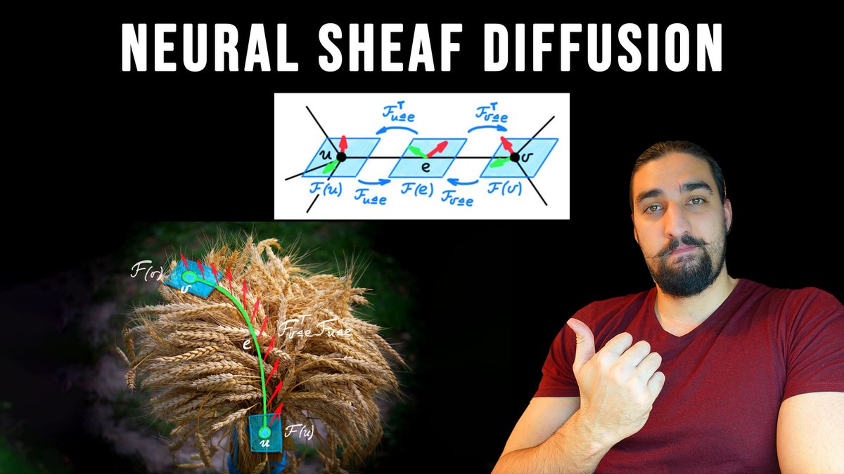 🧠What happens when you combine ideas from algebraic topology (sheaf theory) with Graph Neural Nets? You get Neural Sheaf Diffusion GNNs - provably more expressive!

YT: youtube.com/watch?v=JiQmkh…

<a href="/crisbodnar/">Cristian Bodnar</a> <a href="/Francesco_dgv/">Francesco Di Giovanni</a> @b_p_chamberlain <a href="/pl219_Cambridge/">Pietro Lio'</a> <a href="/mmbronstein/">Michael Bronstein</a>