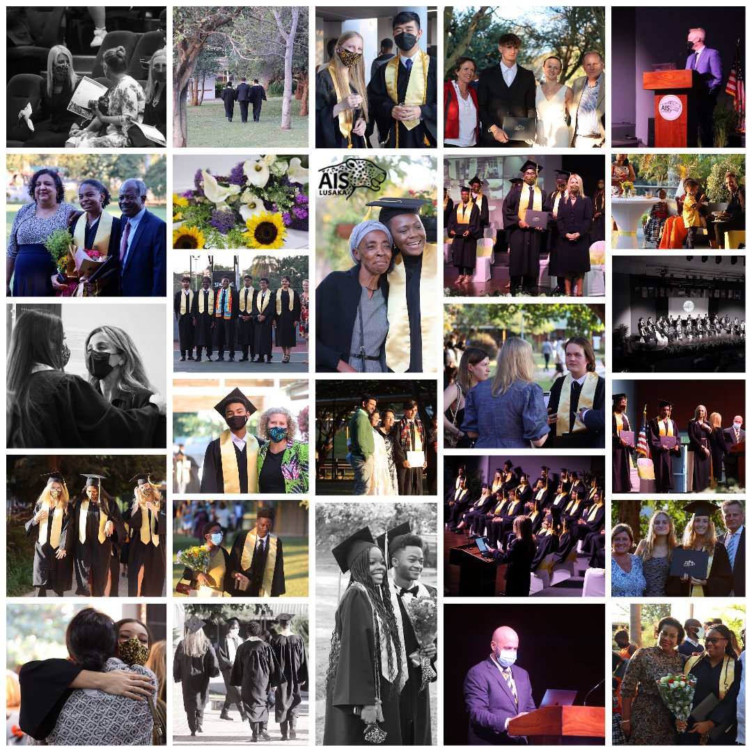 AISLusaka's tweet photo. #AISLusaka is proud of our Graduating Class of 2022. Here are a few photos from the event on Saturday. To watch a recording of the live event, click here: https://t.co/vah7hcIuBe Congratulations Seniors! #AISLLearns #AISLleopards #goleopards https://t.co/QLN2XrtS3g