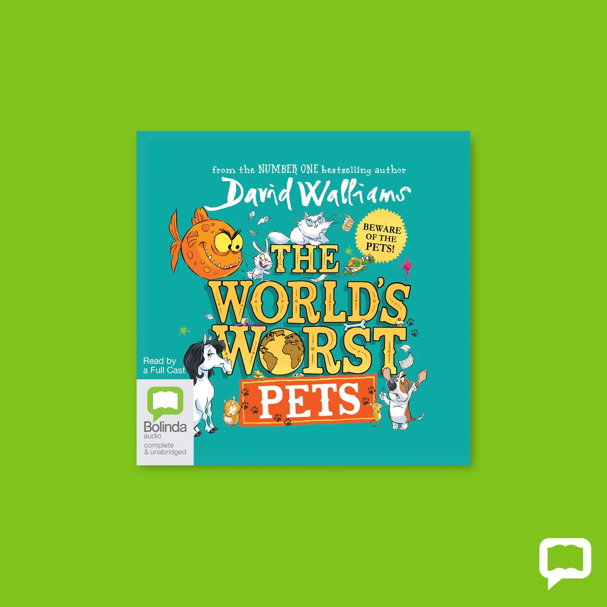 SomersetLib's tweet photo. The World’s Worst Pets - a ludicrously laugh-out-loud collection of 10 stories about the craziest creatures on earth.  Need some half term listening?
Log into @BorrowBox to download your audio book now!!! @davidwalliams
#eAudiobooks 
#halfterm  #WeAreSomersetLibraries https://t.co/ysdl0Ib8g8