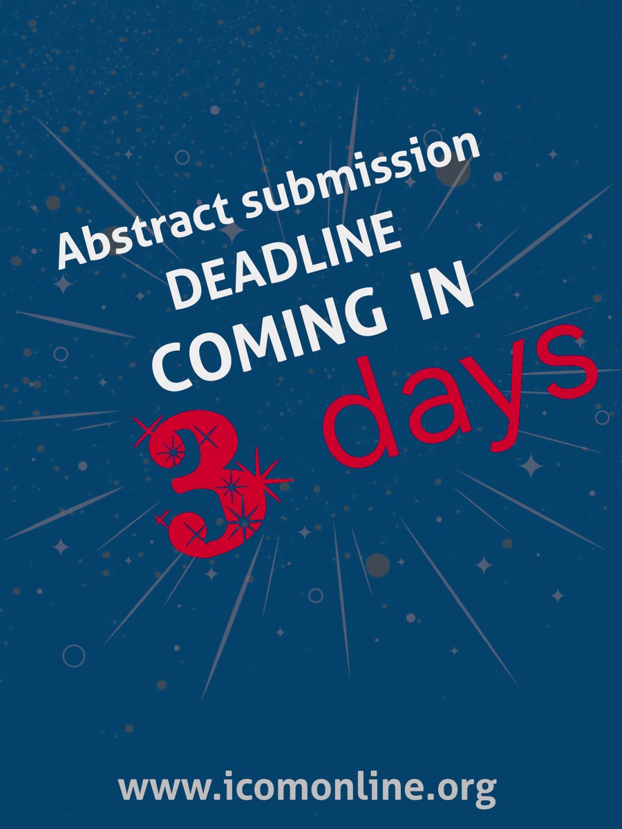 The CALL FOR ABSTRACTS will be closing soon. Follow the link below to begin the submission process: icom2022-001-site1.ctempurl.com/Account/Login

See you in Belgrade🥰
#ICOM2022 #international #conference #opticalmaterials #opticaldevices #science #research